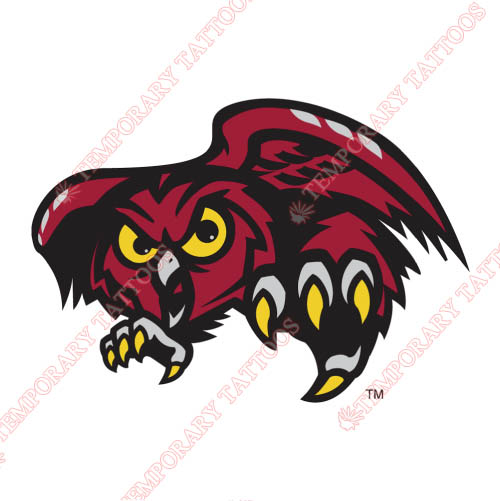 Temple Owls Customize Temporary Tattoos Stickers NO.6441